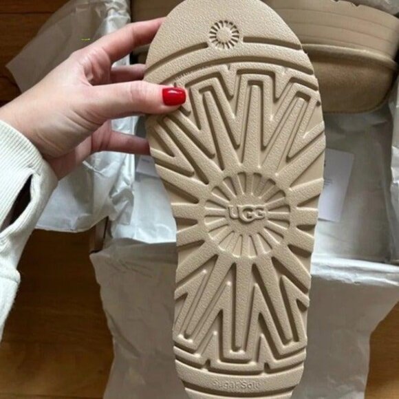 🎉Ugg Tazz Tasman Platform Slippers Beautiful Mustard Seed - Picture 5 of 6